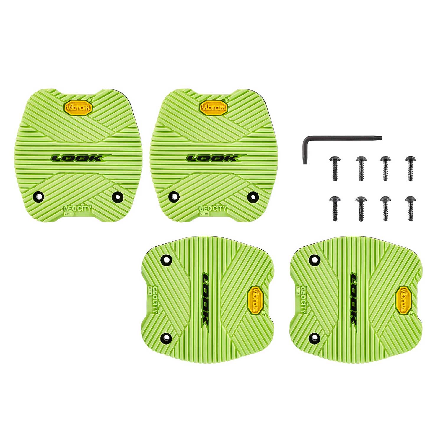 Look City Grip Pads for GEO City Pedals with ACTIV GRIP Technology by Vibram, showing textured pedal component with grip features.
