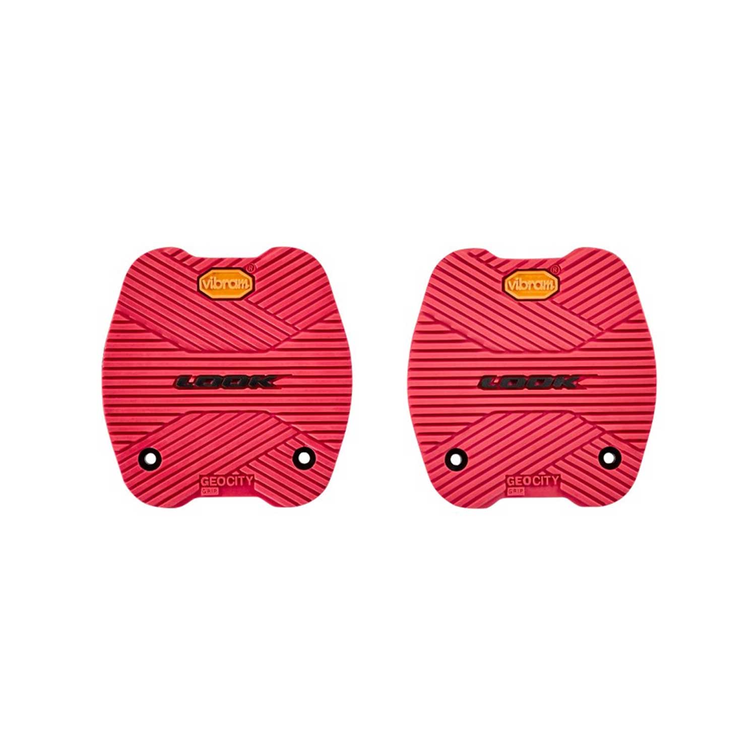 Look City Grip Pads for GEO City Pedals with ACTIV GRIP Technology by Vibram, showing textured rubber pedal components.