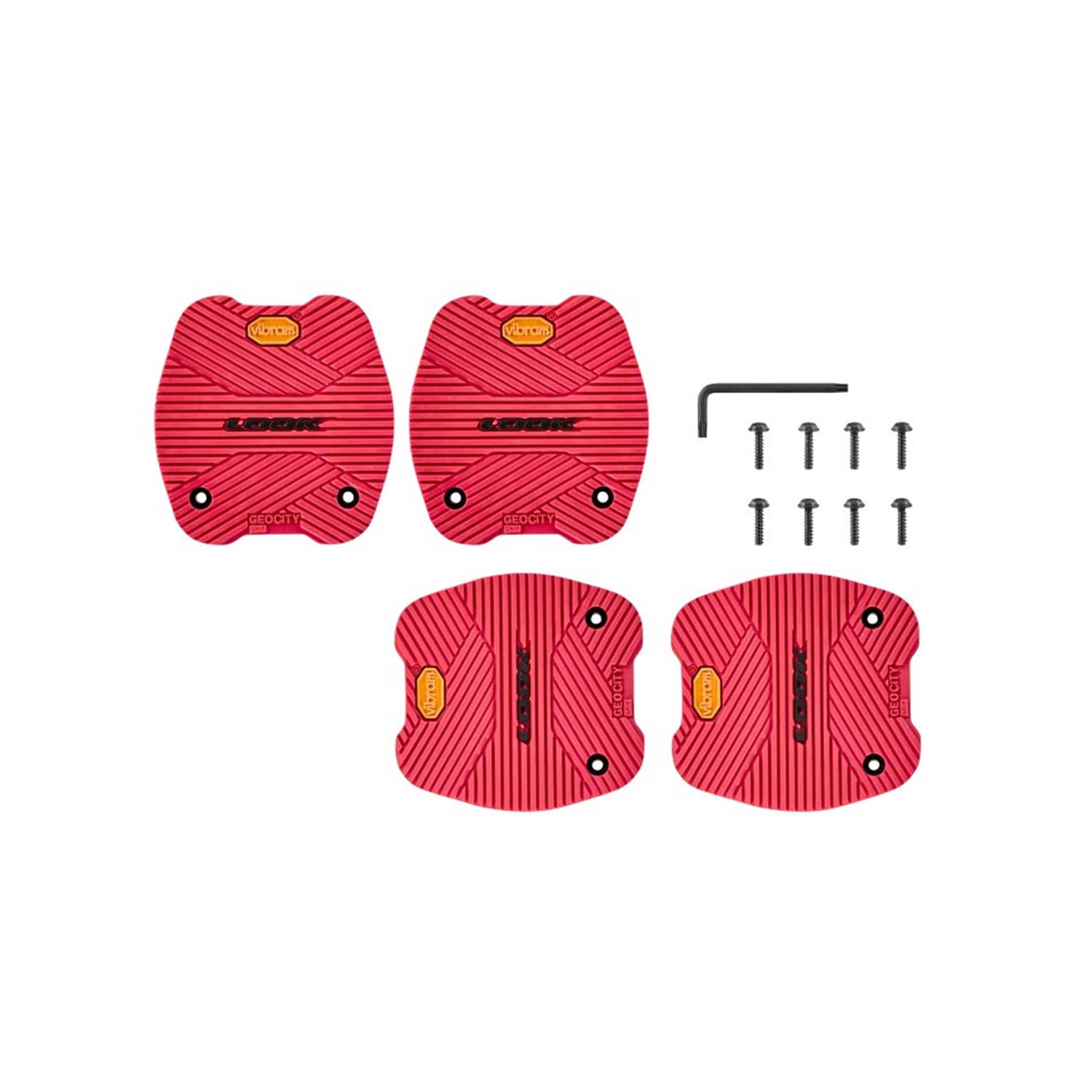 Look City Grip pads for GEO City pedals with ACTIV GRIP technology, featuring Vibram material for enhanced pedal grip and control.