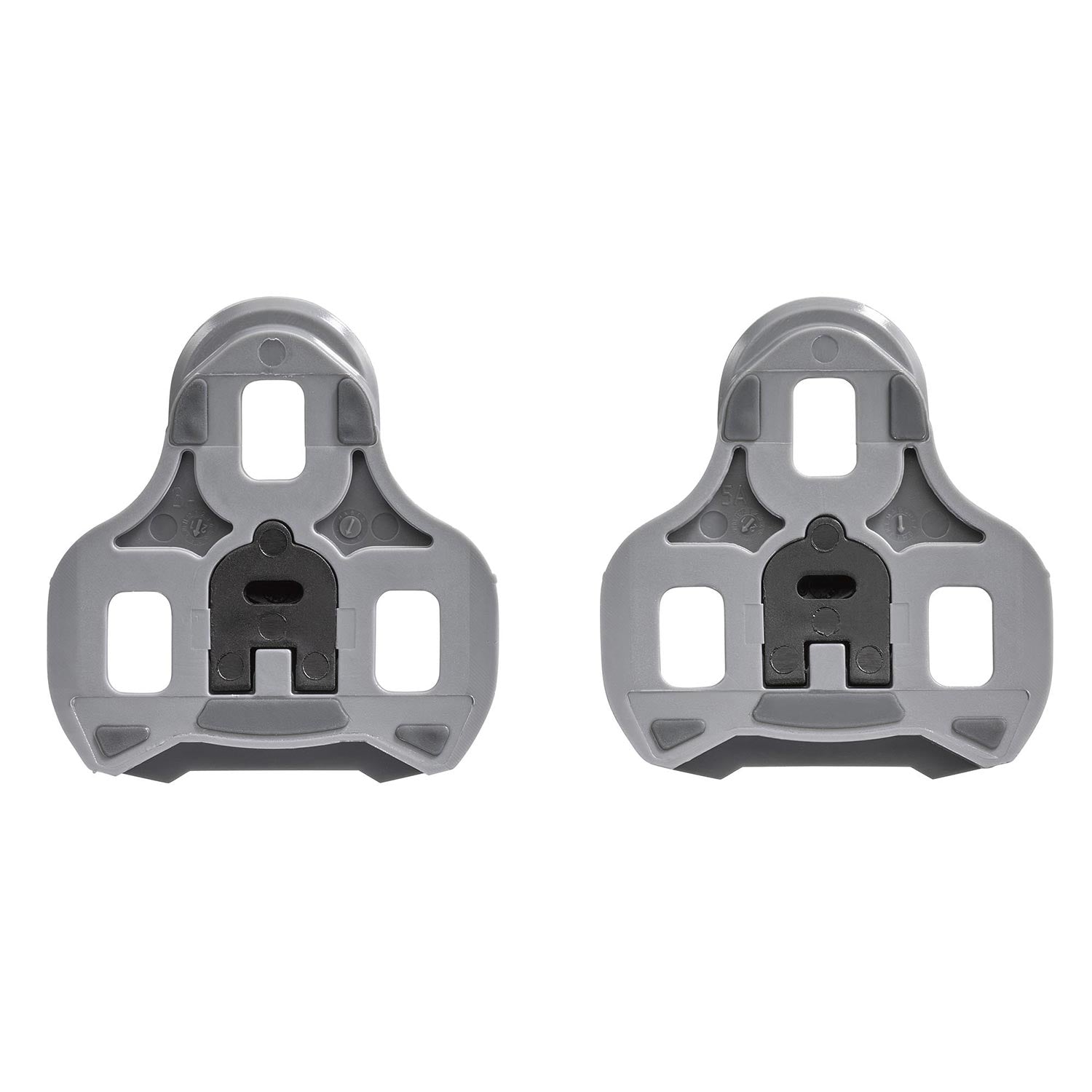 Look Keo Grip Cleats with Silent Float Technology for enhanced cycling performance, shown on a bicycle pedal.