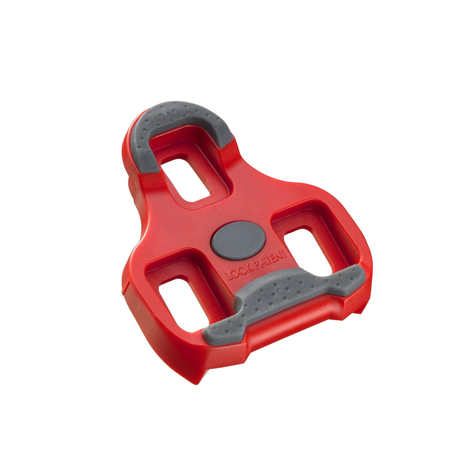 Look Keo Grip Cleats with Silent Float Technology for cycling, shown with textured surface and mounting hardware.