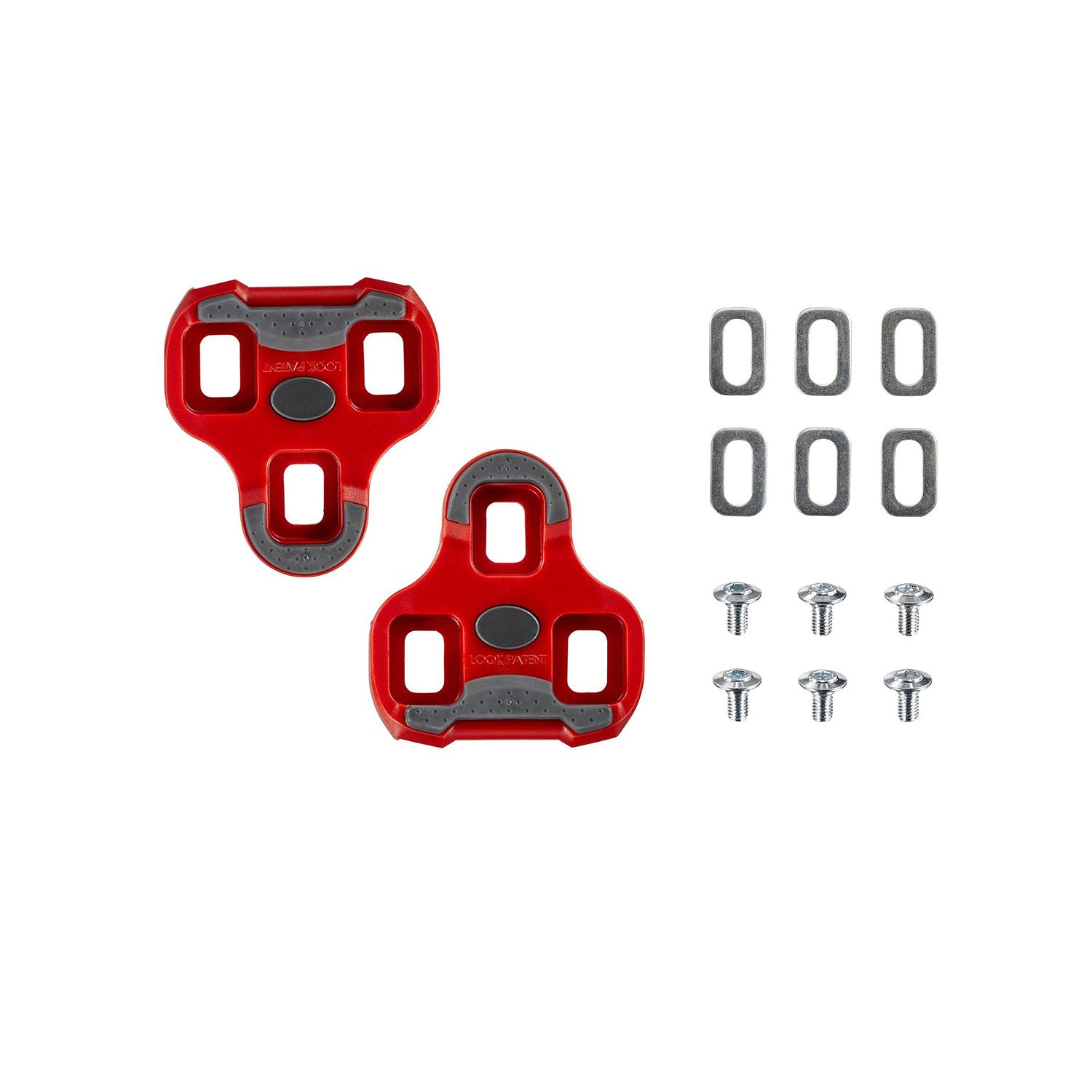 Look Keo Grip cleats with silent float technology for cycling, designed to improve pedal grip and performance.