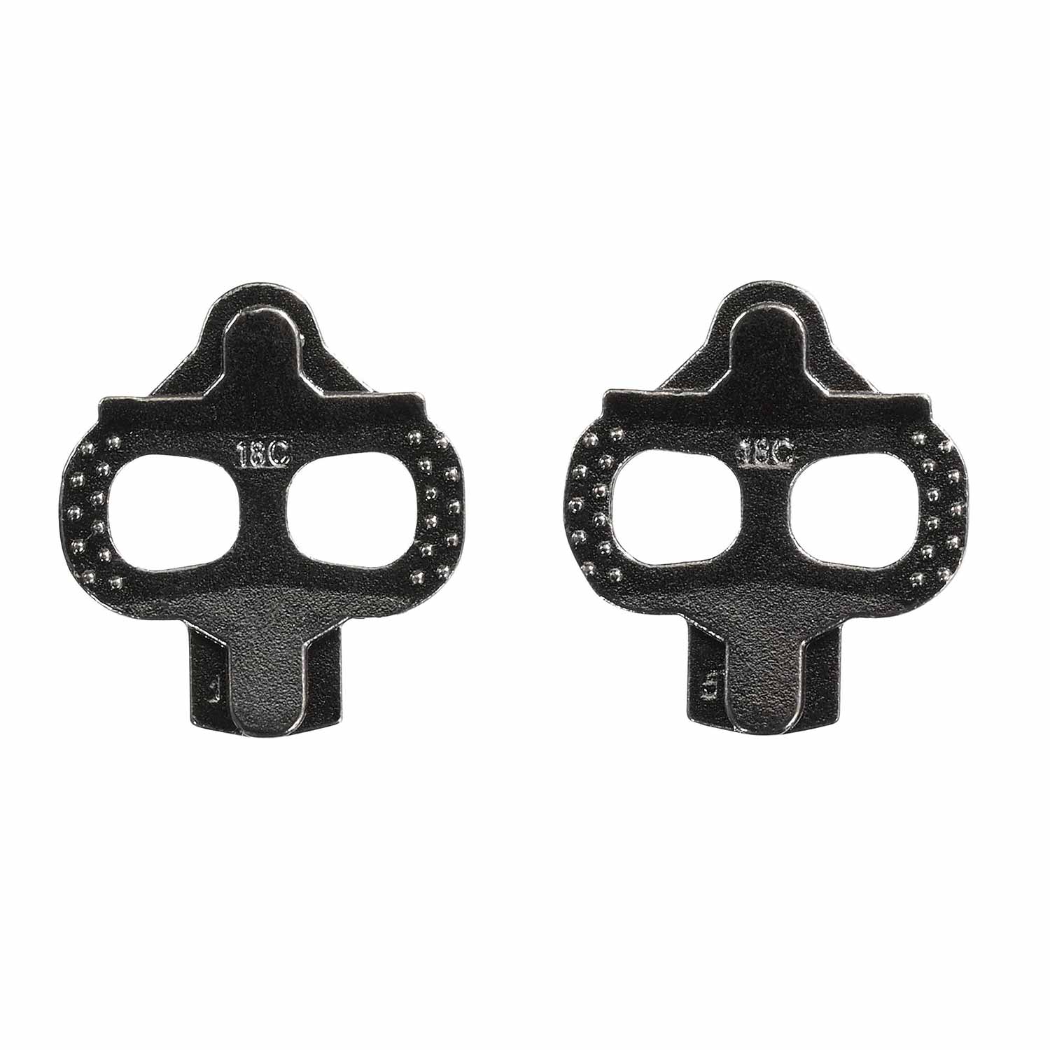 Look Cleat X-Track Classic component, black replacement cycling cleat with metal mounting plates for road bike pedals.