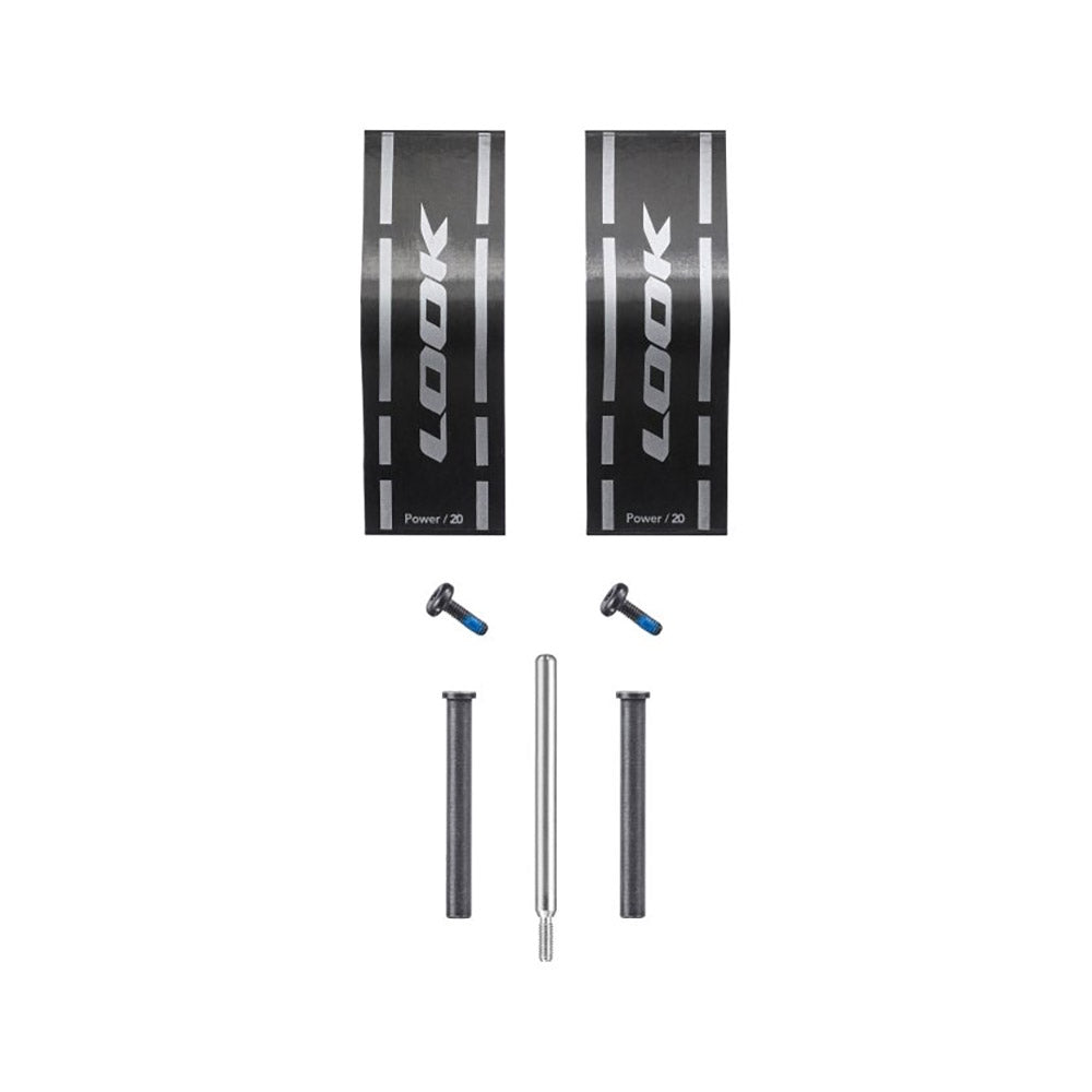 Look Blade Kit for Keo Blade Power Pedals, includes adjustable tension components, featuring sleek blades and assembly parts.