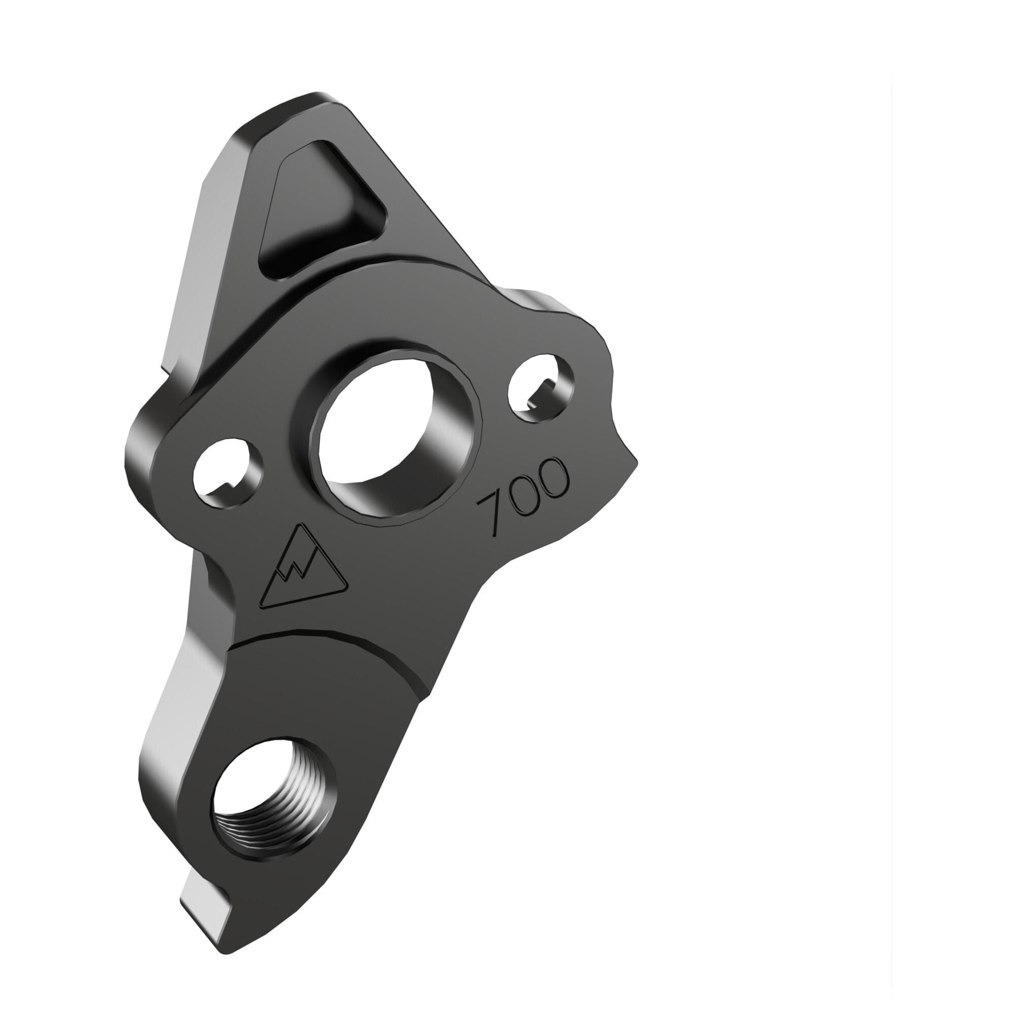 Wheels Manufacturing replaceable derailleur hanger dropout for GT Fury 2023-24 mountain bike, black metal component.