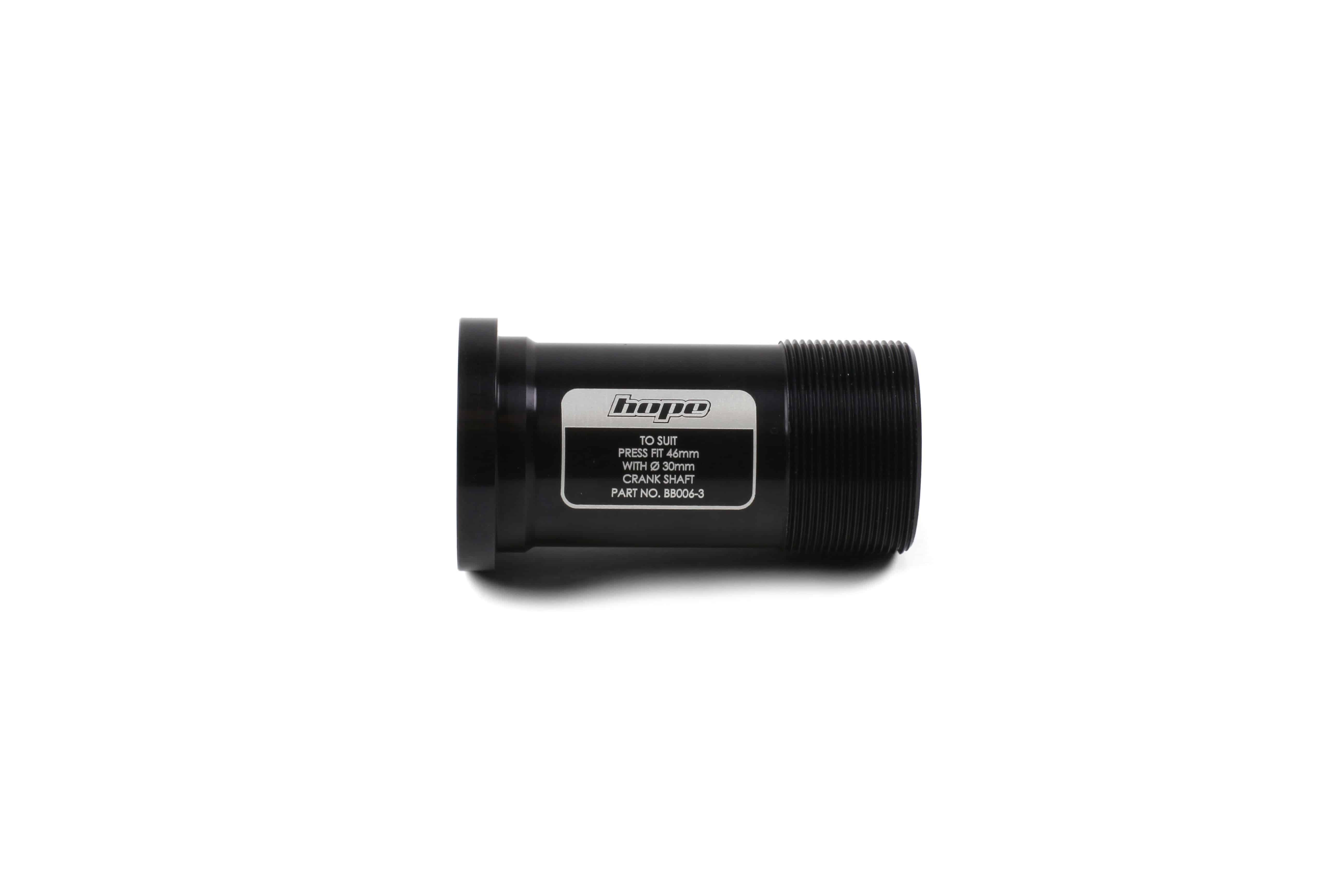 Hope Bolt In Centre Tube 30mm bike spare part for frame stability and support, shown in close-up with metallic finish.
