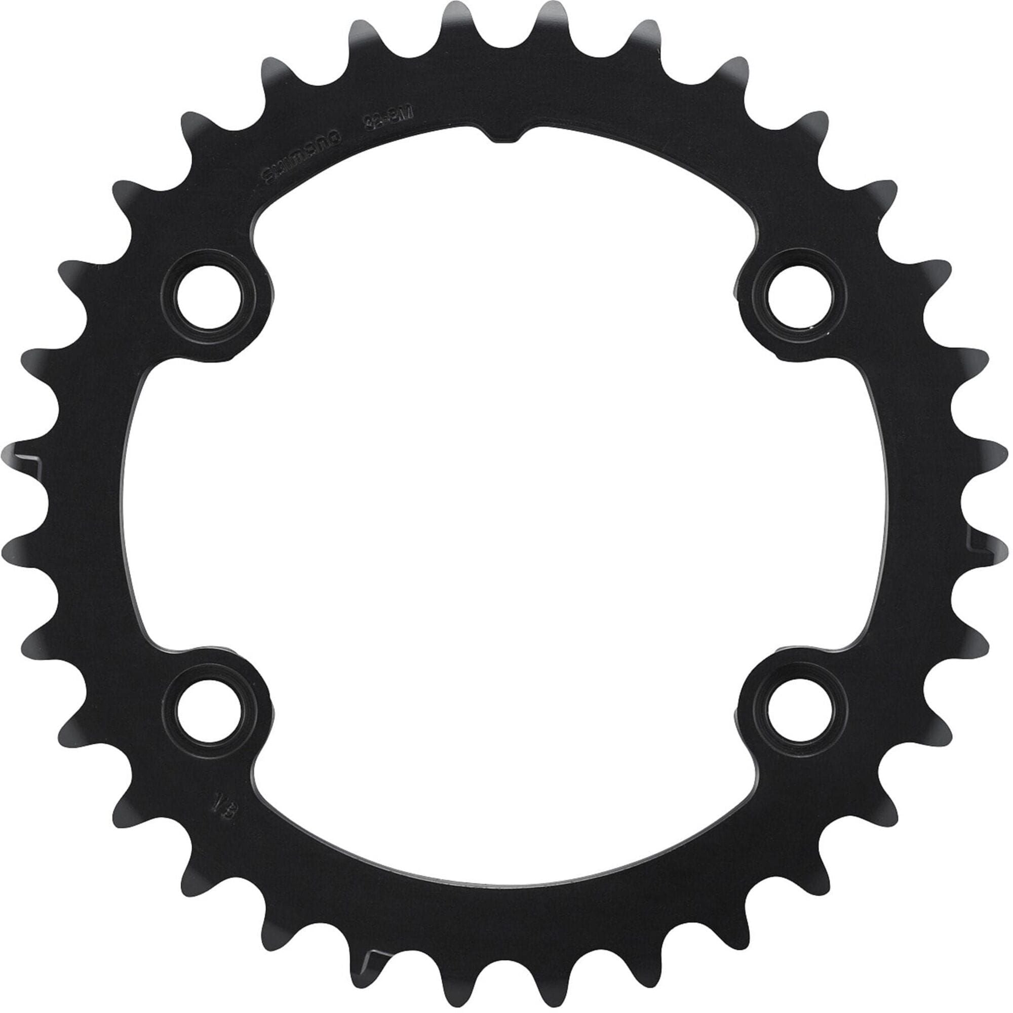Shimano CUES FC-U8000-2 11-speed double inner chainring, 32T for 46-32T crankset, mounted on bike component.