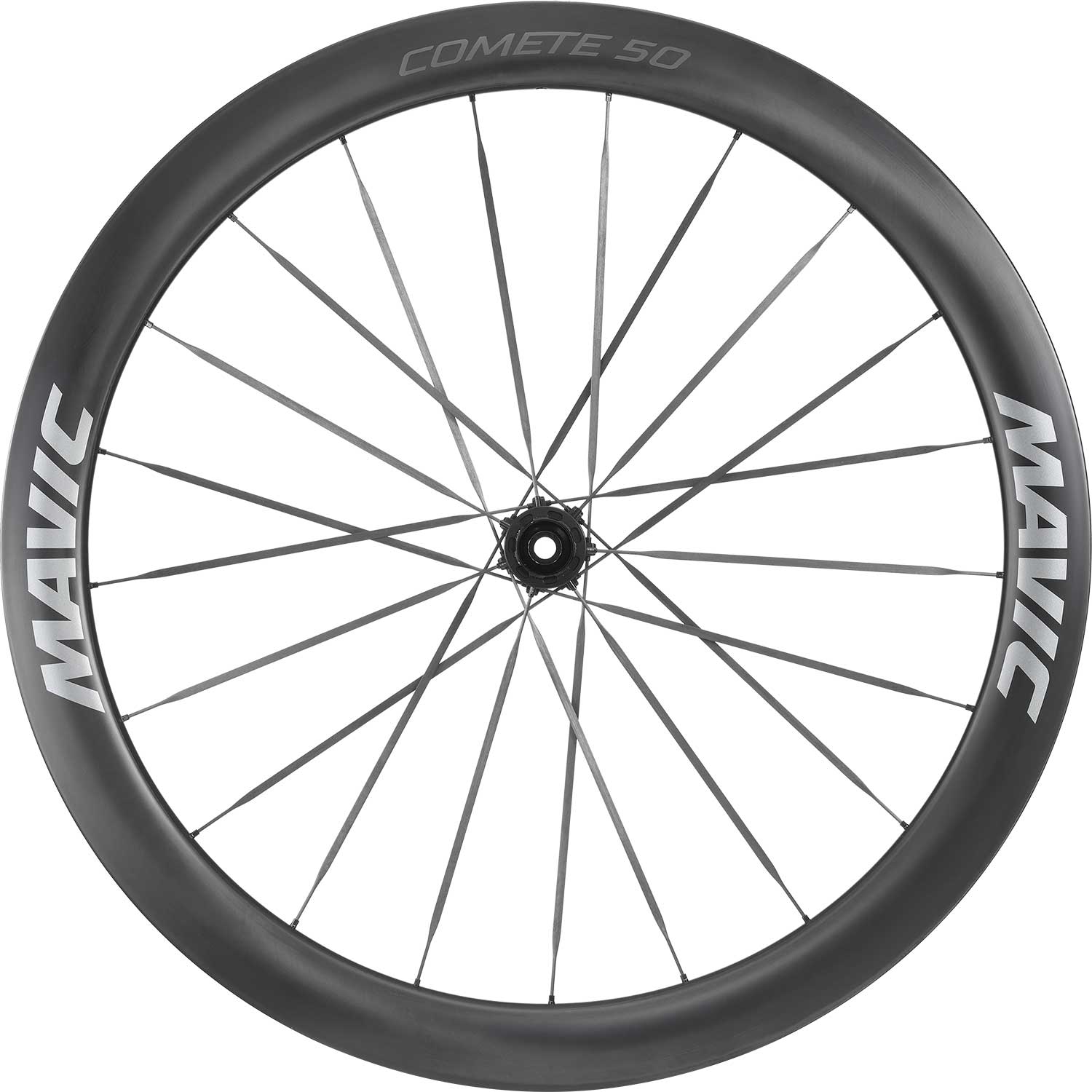 Mavic Comete 50 ceramic bearing carbon disc wheelset for road bikes, showcasing lightweight aerodynamic design and high-performance components.