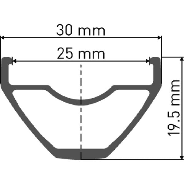 DT Swiss M 462 Sleeve-joined disc-specific Presta-drilled black