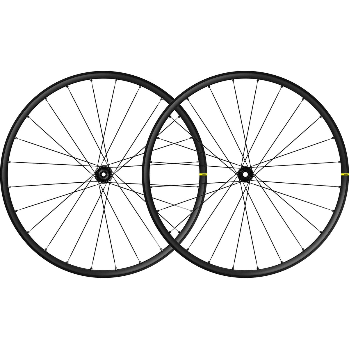 Mavic Crossmax XL 29 MTB wheelset with disc brakes, tubeless-ready trail bike components, featuring black rims and spokes.