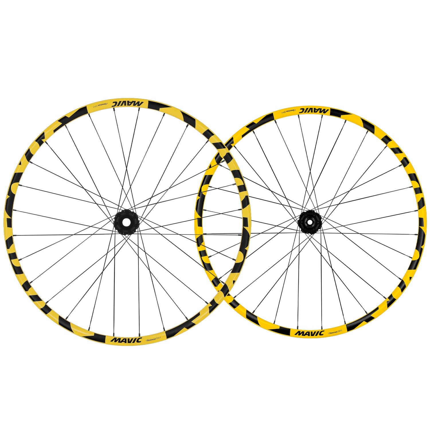 Mavic Deemax DH Yellow Mullet 6 Bolt Boost