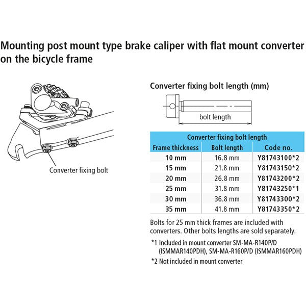 Shimano For 35 Mm Rear Mount Thickness Spares & Accessories