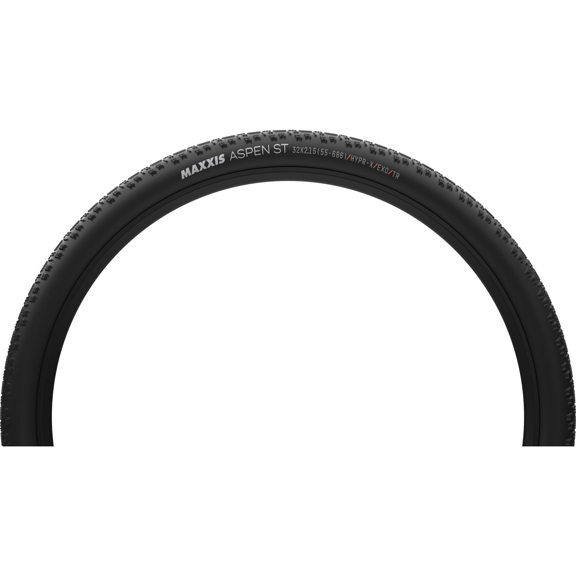 Maxxis Aspen ST folding tubeless mountain bike tire 32 x 2.15 with HYPR-X and EXO protection for XC racing.
