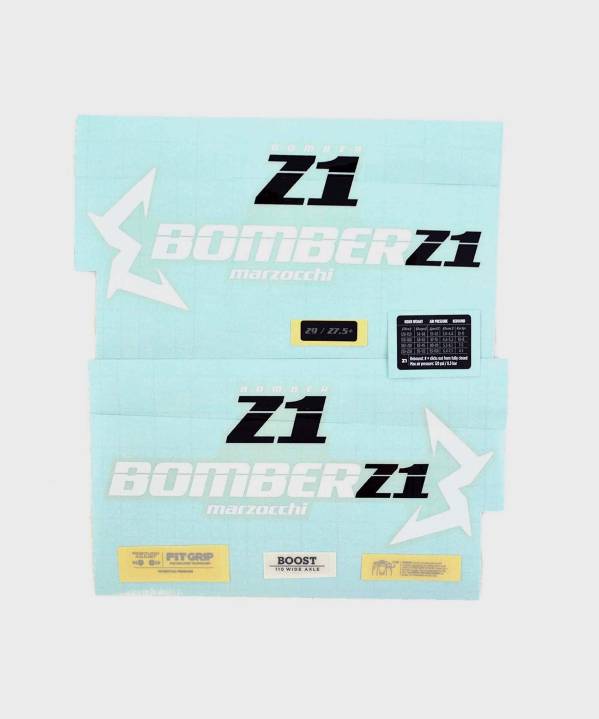 Marzocchi Z1 Decal Kit 2019 Std / Gloss Red