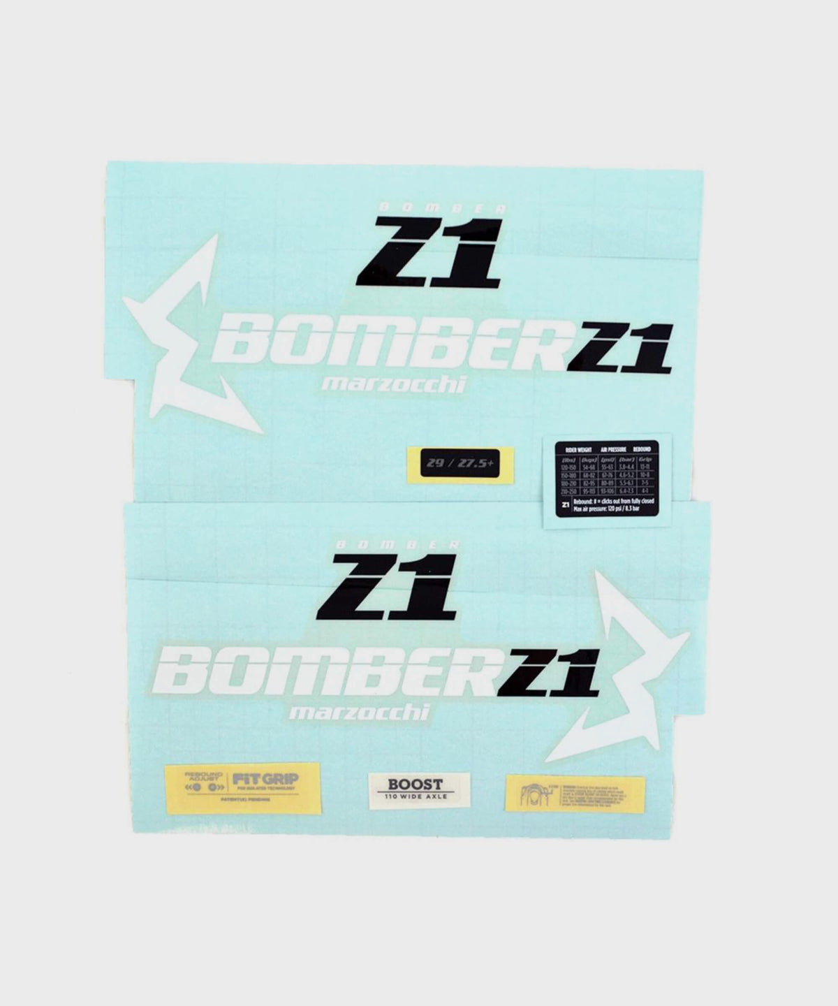 Marzocchi Z1 Decal Kit 2019 Std / Gloss Red