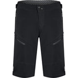 Madison Zenith men's mountain bike shorts with water-resistant DWR coating and adjustable waist, shown on a model.