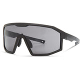 Madison Eyewear Enigma Matt Black Sunglasses - 3 Lens pack - Black Mirror / Amber / Clear