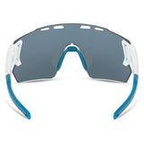 Madison Eyewear Stealth Gloss White Sunglasses - Blue Mirror Lens