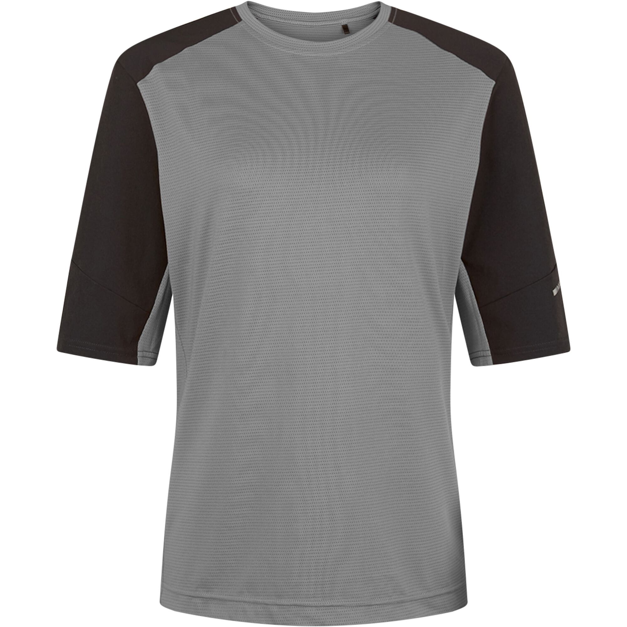 Madison Flux Trail Women's short sleeve cycling jersey in magnesium grey, size 6, with breathable fabric and sporty fit.