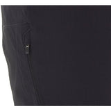 Madison Freewheel men's trail shorts in black, made for outdoor biking, with adjustable waistband and lightweight fabric.