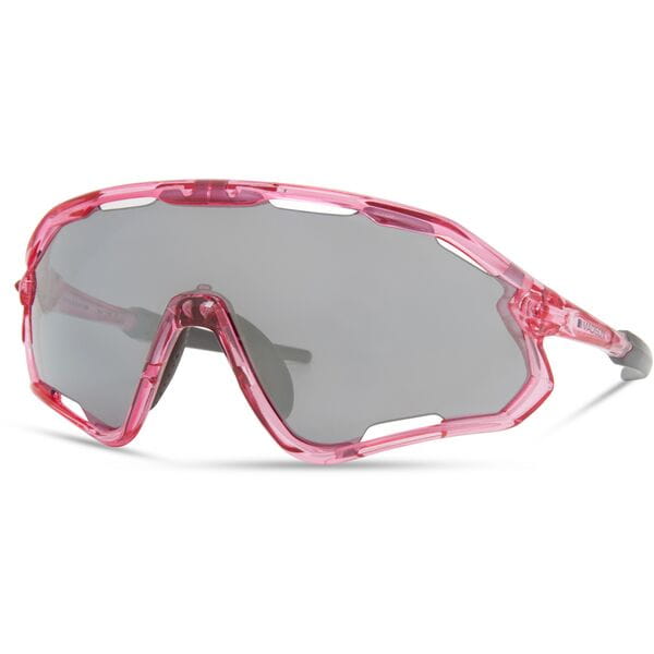 Madison Eyewear Code Breaker Crystal Gloss Pink Sunglasses-3 Lens Pack-Silver Mirror/Amber/Clear