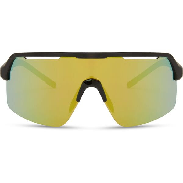 Madison Eyewear Crypto Air Gloss Black Sunglasses - Bronze Mirror Lens