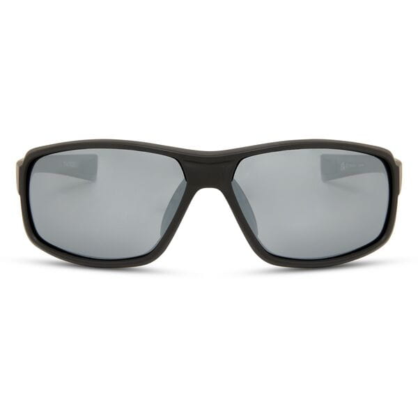 Madison Eyewear Target Matt Black Sunglasses - 3 Polarised Lens Pack-Silver Mirror/Bronze/Yellow