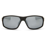 Madison Eyewear Target Matt Black Sunglasses - 3 Polarised Lens Pack-Silver Mirror/Bronze/Yellow