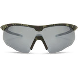 Madison Eyewear Shields Green Camo Sunglasses-3 Polarised Lens Pack-Silver Mirror/Bronze/Yellow