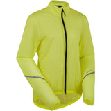 Madison Flux 2L ultra packable waterproof women's cycling jacket with reflective inserts, designed for outdoor cycling.