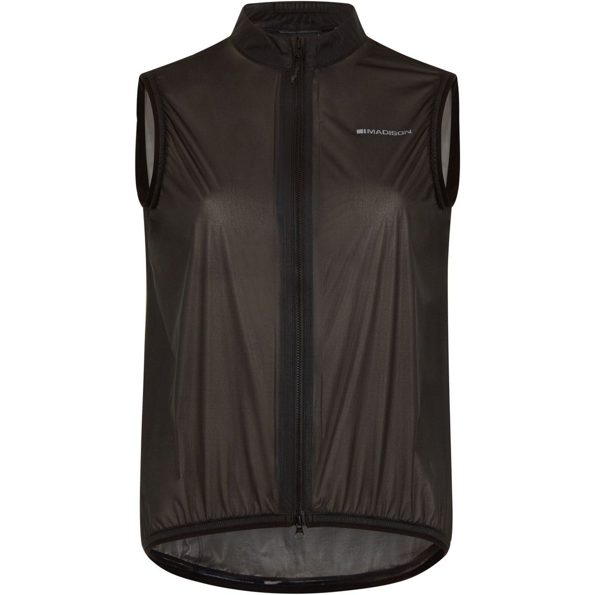 Madison Flux 2L ultra packable waterproof women's cycling gilet with reflective inserts, lightweight and breathable outdoor clothing.