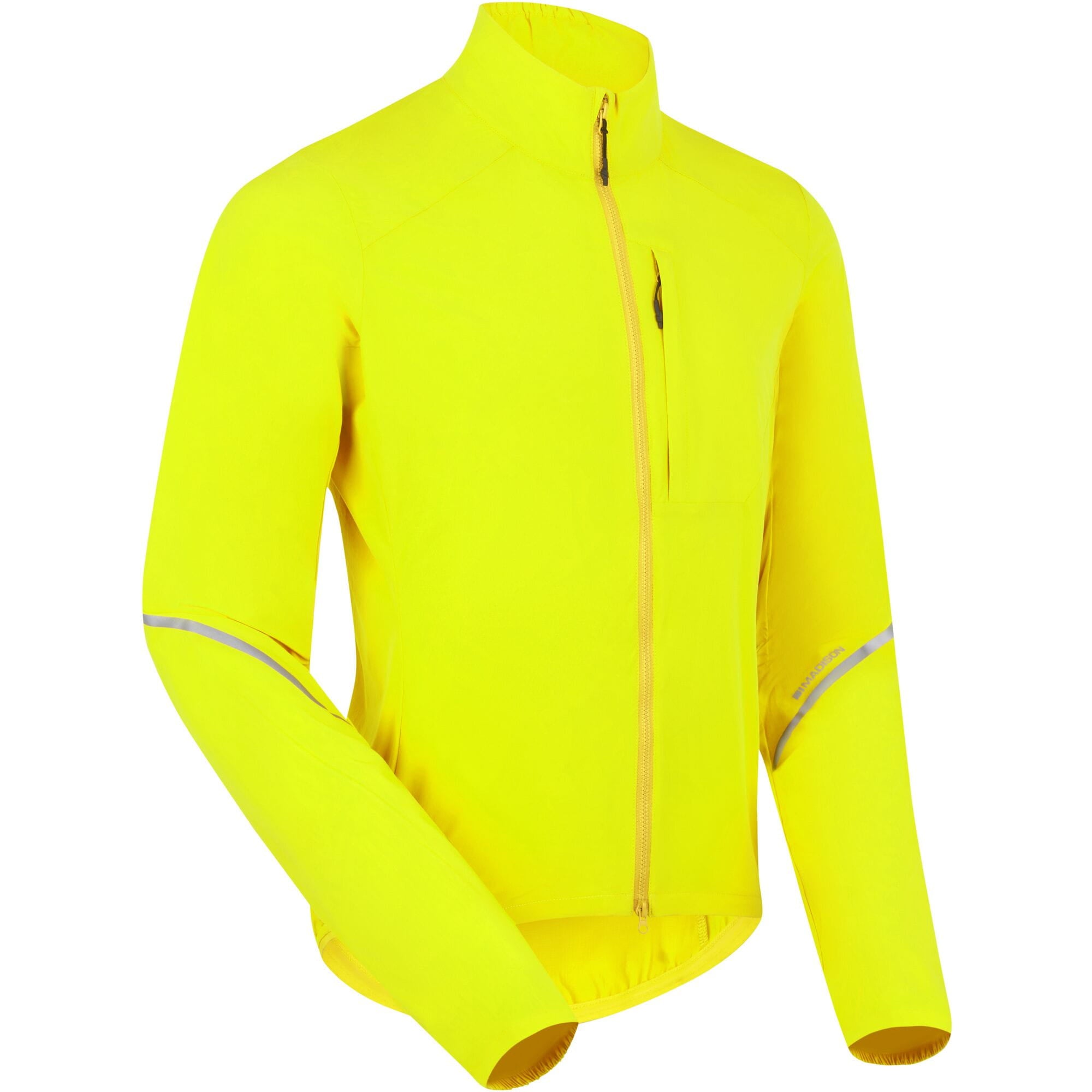 Madison men's windproof packable cycling jacket with ventilation technology, shown in a lightweight, wind-resistant design.