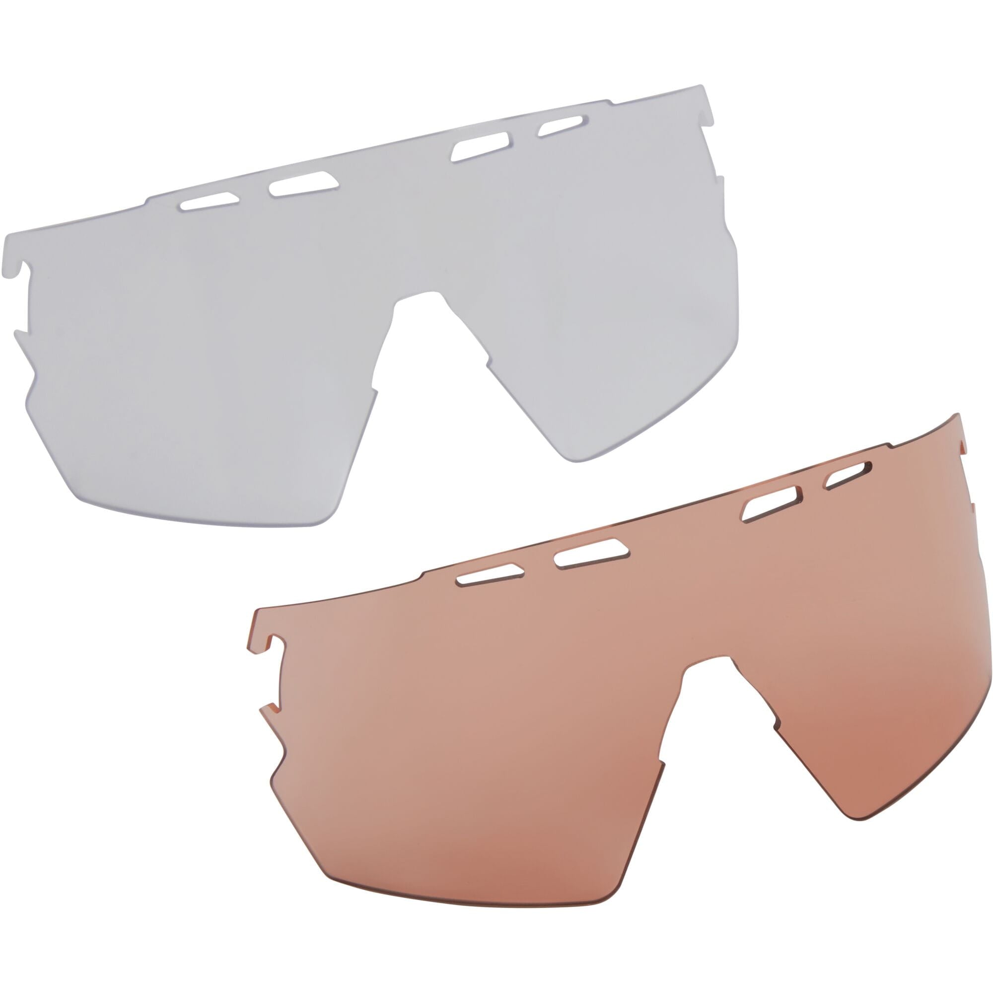 Madison Eyewear Stealth Upgrade Lens Pack with 2 amber and clear UV protection lenses for sunglasses.