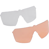 Madison Eyewear Crypto Upgrade Lens Pack with two UV protection lenses in amber and clear for clothing accessories.