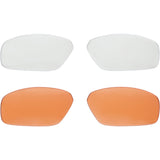 Madison Eyewear Target Upgrade Lens Pack with 2 amber and clear UV protection lenses for eyewear.