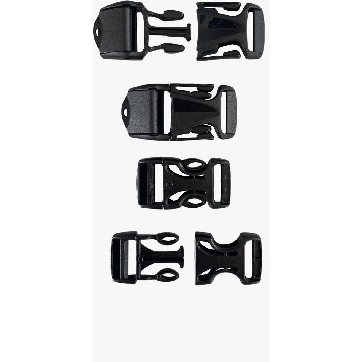 Miss Grape buckle repair kit with four replacement buckles for bags and accessories, featuring durable metal clips and adjustable straps.