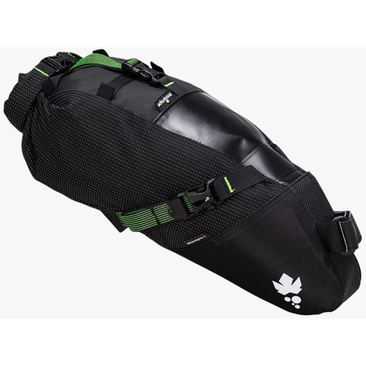 Miss Grape waterproof road and gravel bike saddle bag with 7L capacity, designed for secure storage on bike seats.