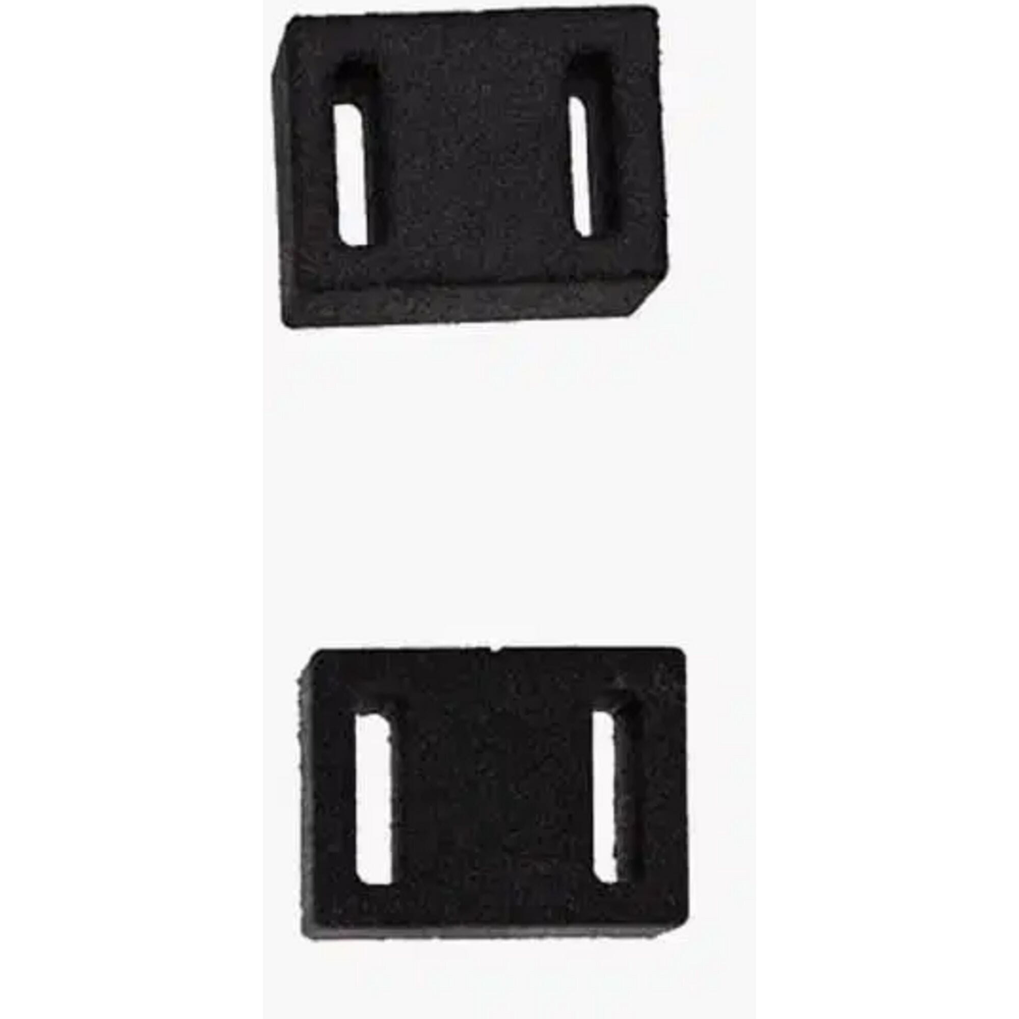 Miss Grape EVA spacers for handlebar bags, set of two, bike packing accessories, shown on a bicycle handlebar.