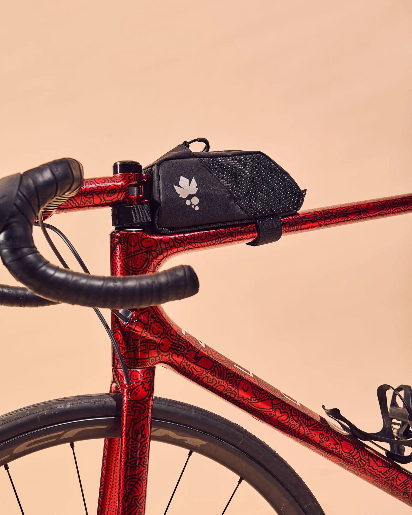 Miss Grape Node Road strap-mount toptube bag,
