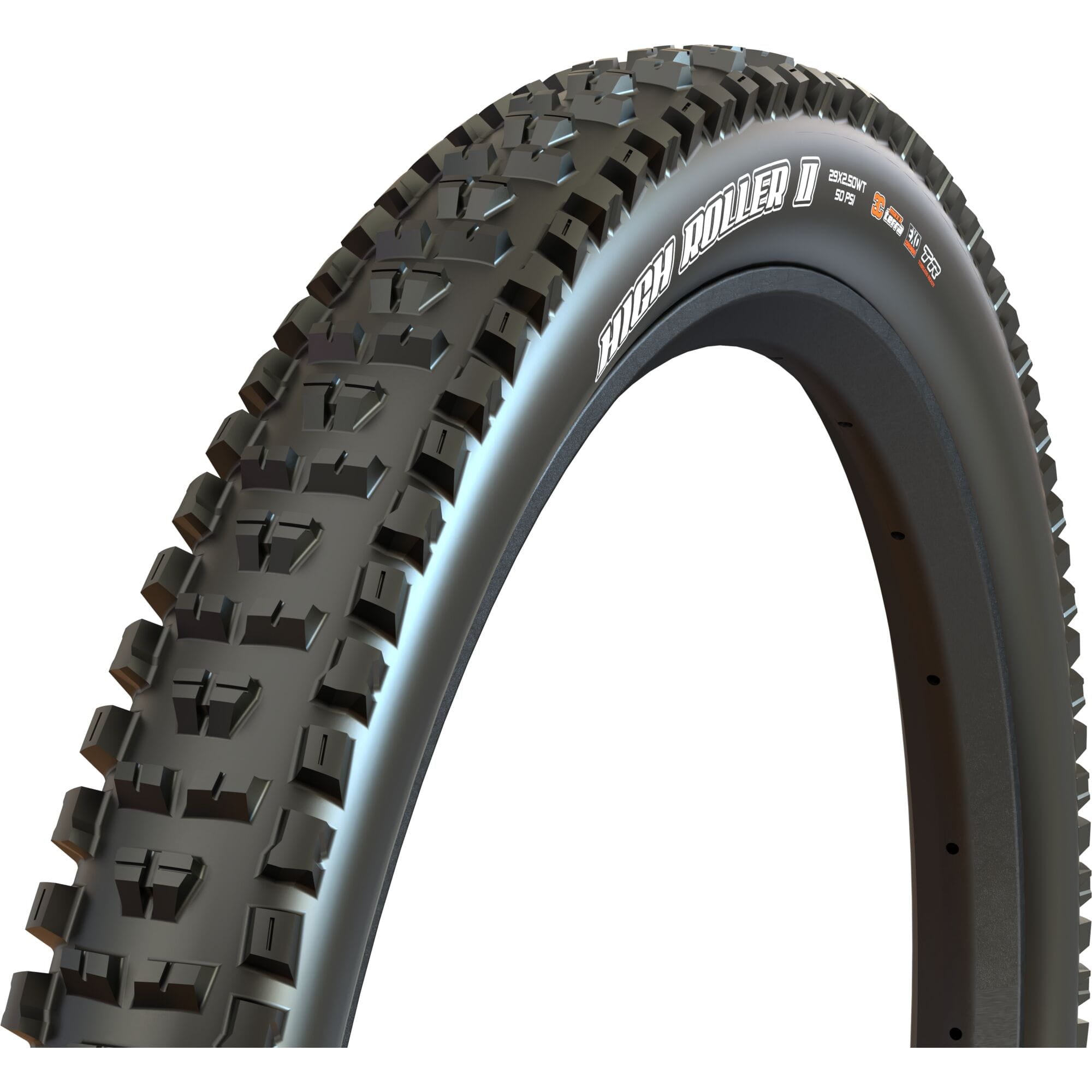Maxxis High Roller II 27.5x2.8 tubeless mountain bike tire with dual compound and EXO protection, folding bead, 60 TPI