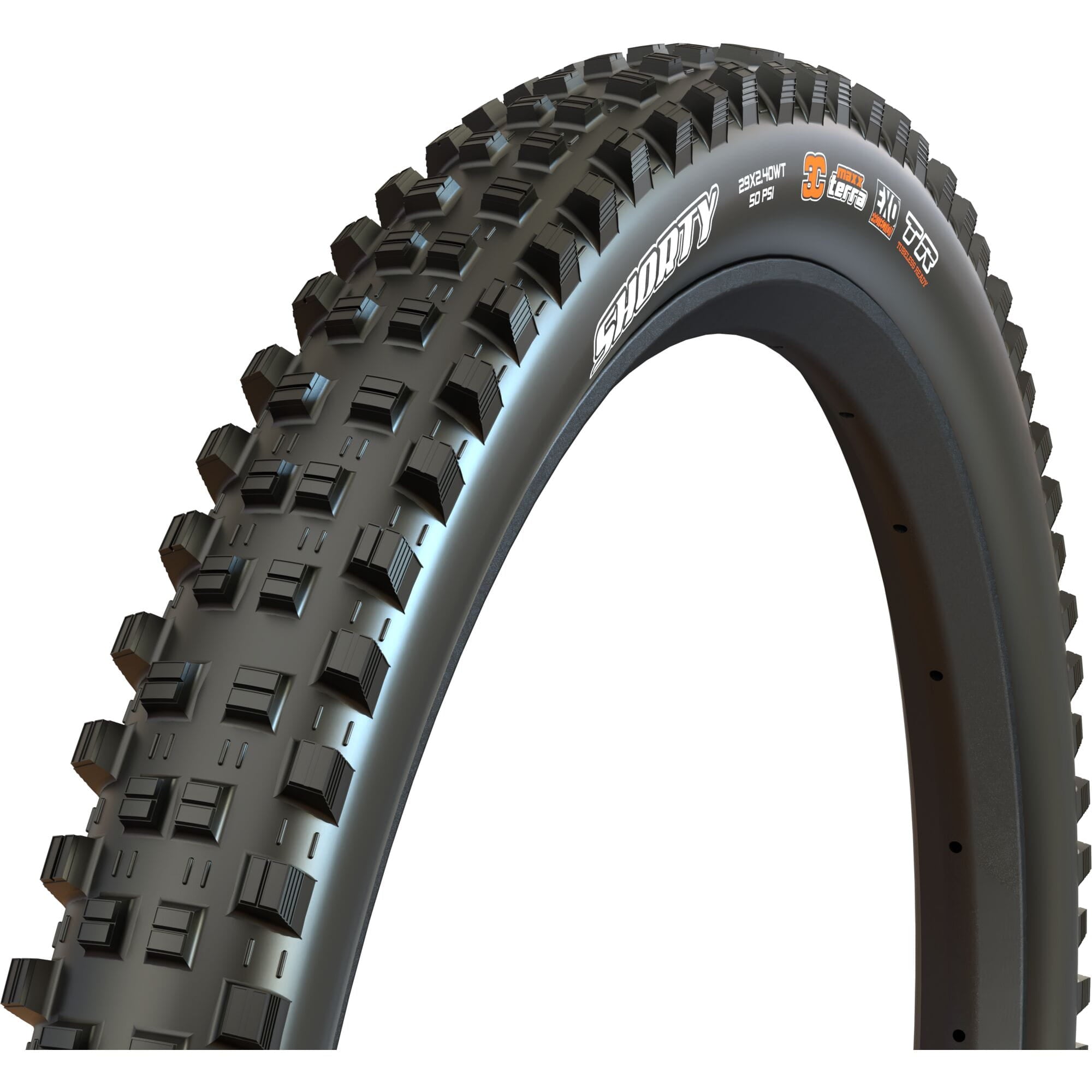 Maxxis Shorty Gen 2 27.5 x 2.40 WT 60 TPI Folding 3C MaxxTerra EXO Tubeless Tyre