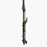 Fox 2027 38mm Float FACT E-Optimized MTB fork with Grip X2 KaboltX110, 29-inch tapered 44mm steerer tube, black side view