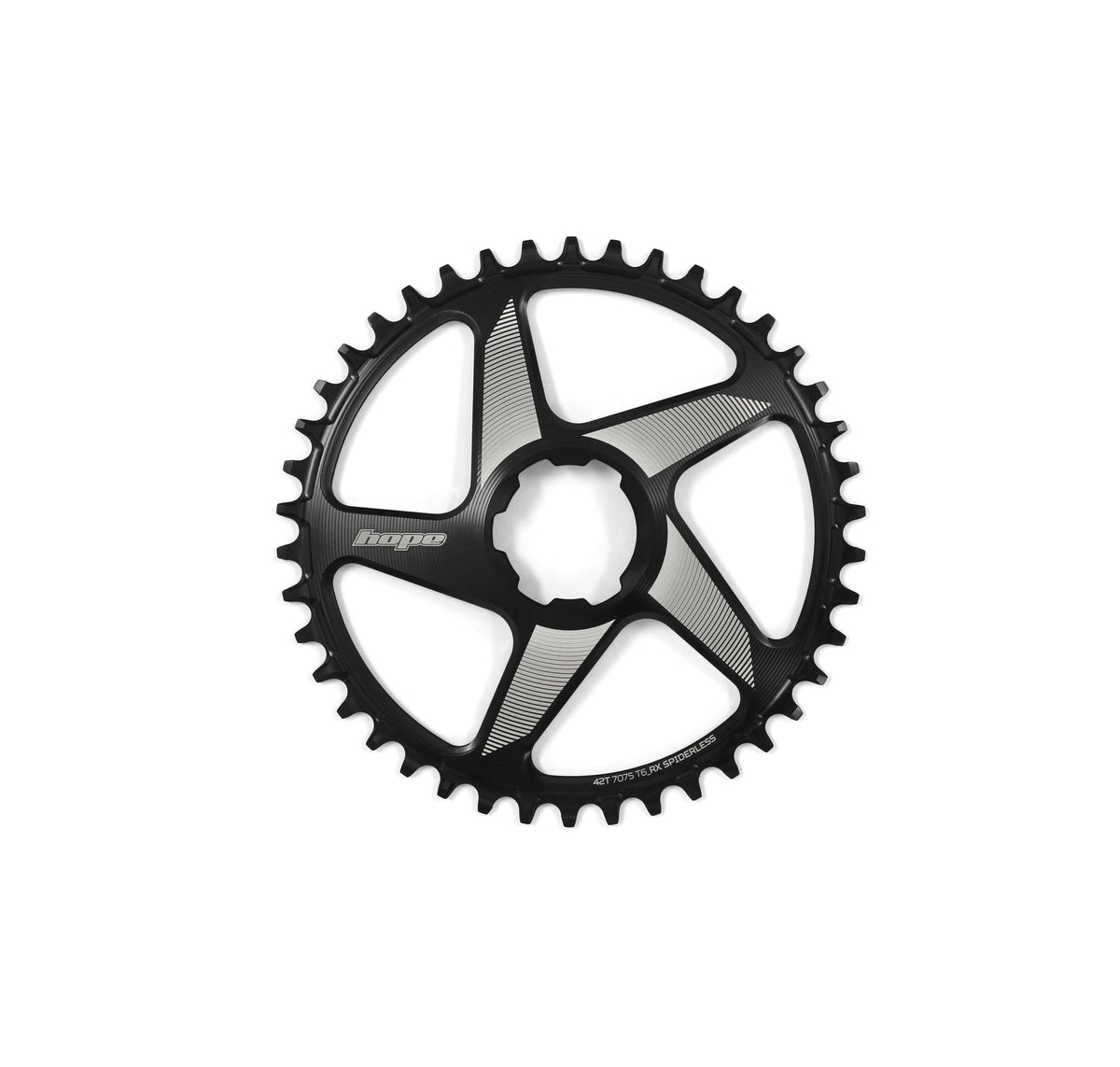 Hope Spiderless Rx Chainring - Black - 40