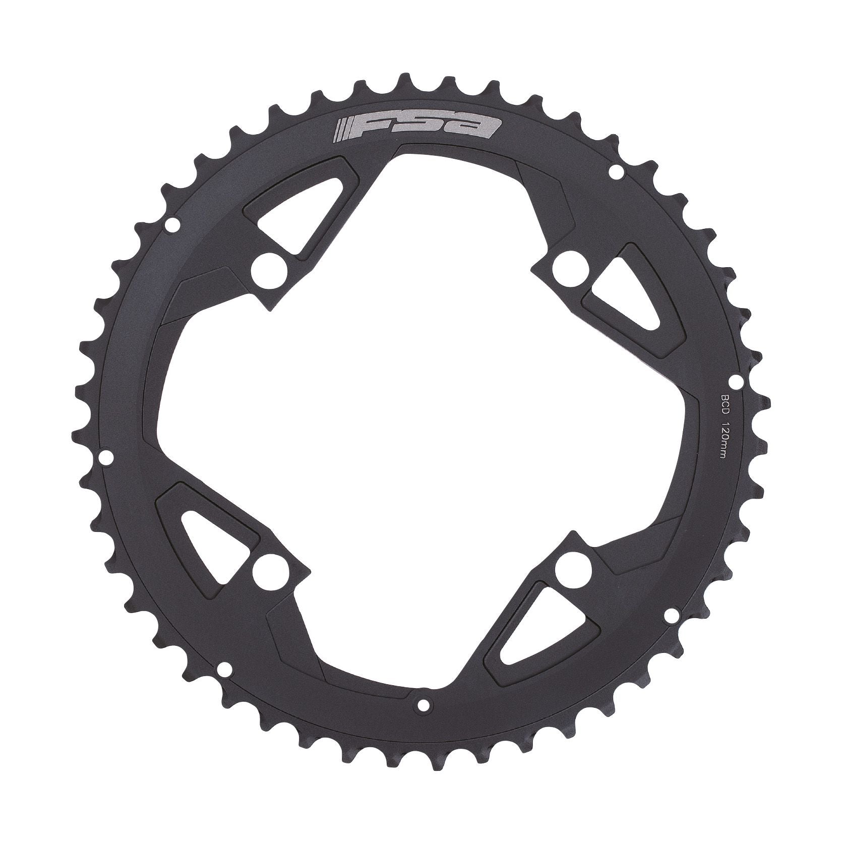 FSA Gossamer Road Chainring (2x11, 120x52T, Black, V21)