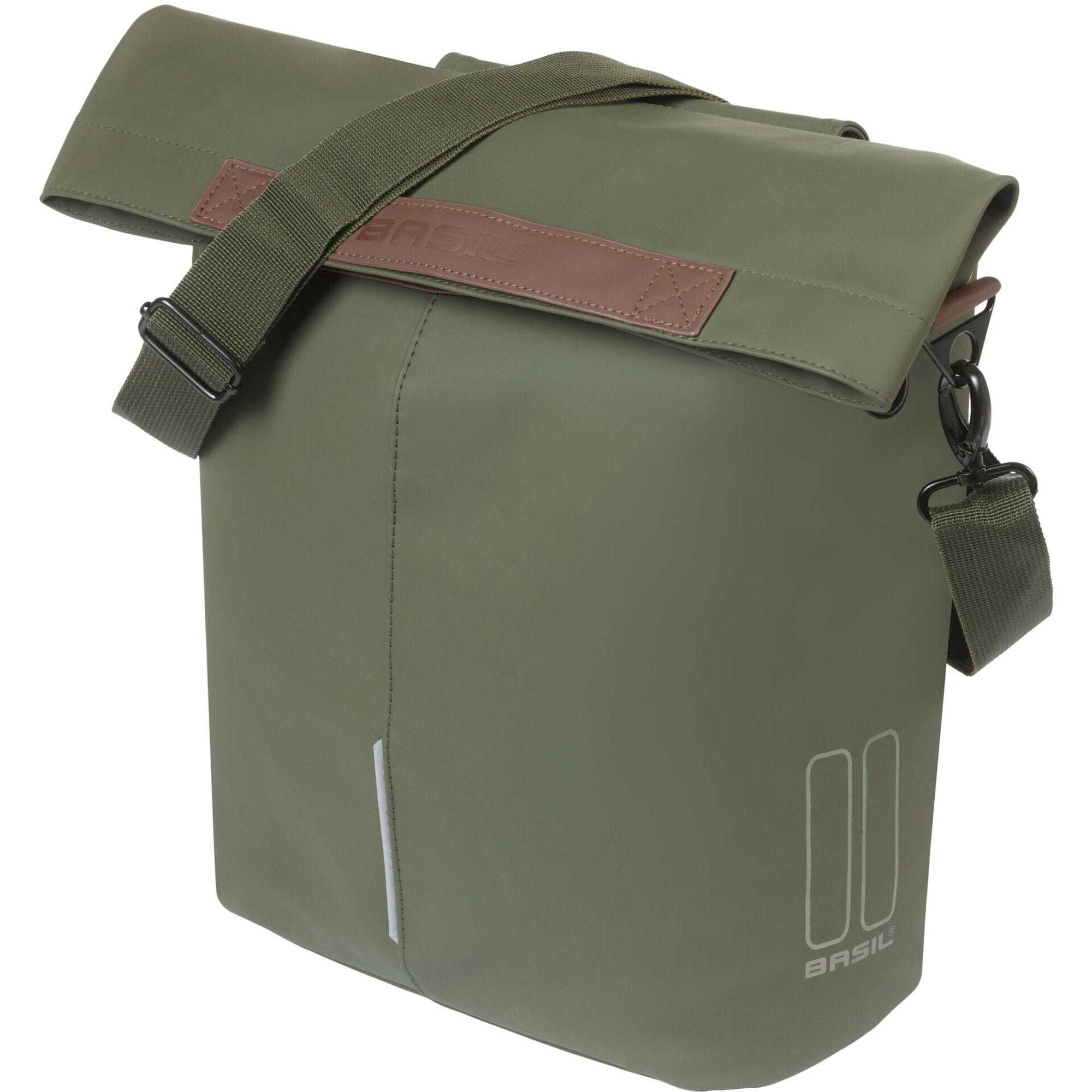 Basil Panniers & Bags - City bicycle shopper 14-16L moss green