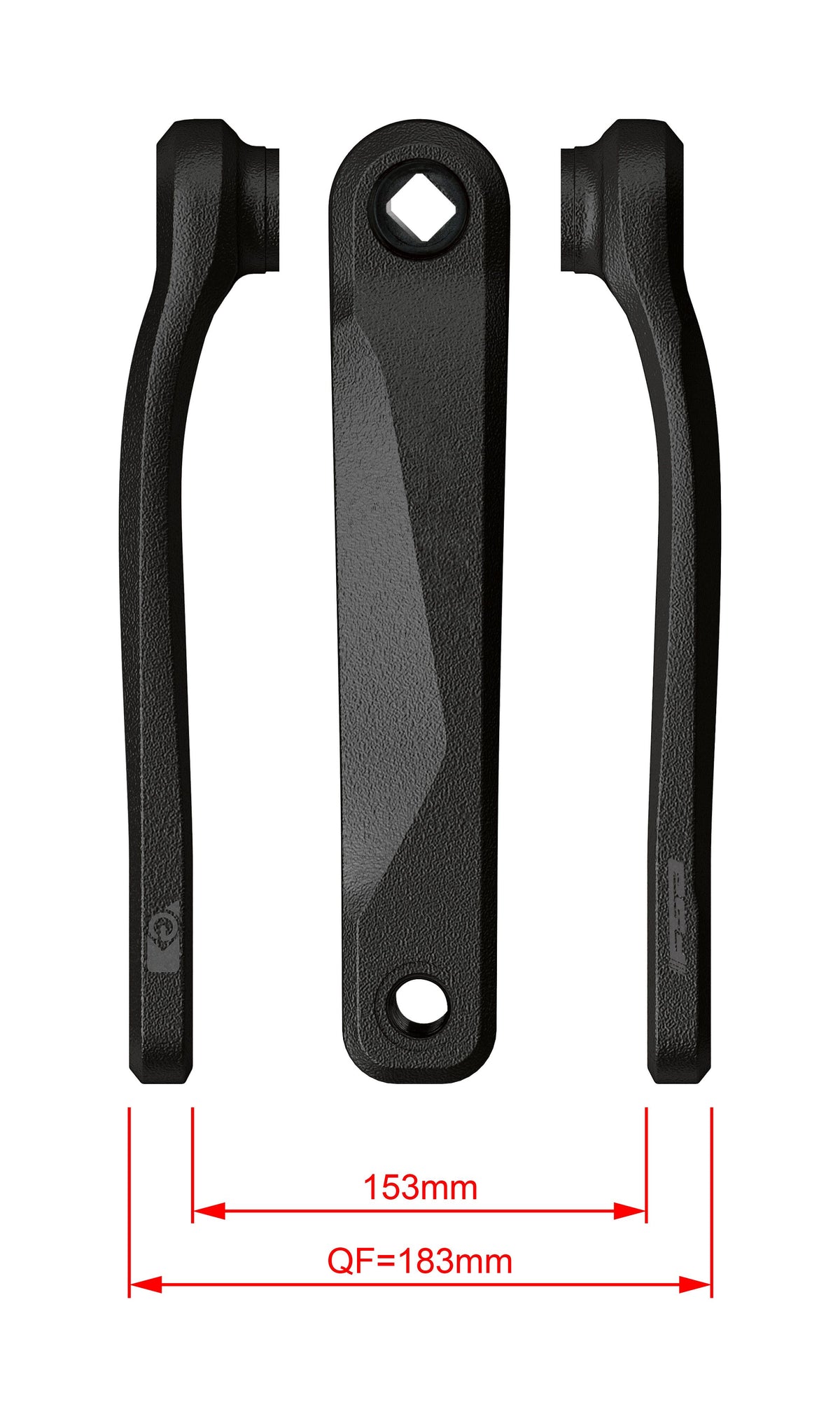 FSA Ebike Chainset CK-220 JIS 20.0mm Black