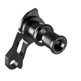 Wheels Manufacturing replaceable derailleur hanger dropout for SRAM UDH and Shimano bikes, shown in a close-up of the component.