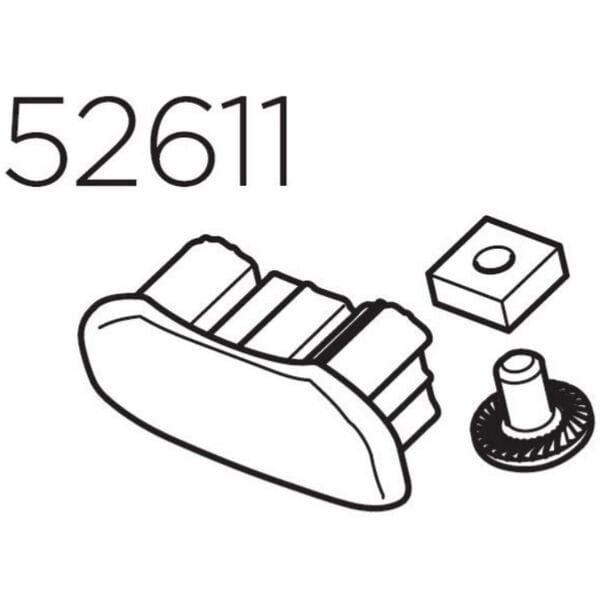 Thule 52611 Wheeltube End Cap for VeloCompact Bike Carrier Spare Part | Swinnerton Cycles