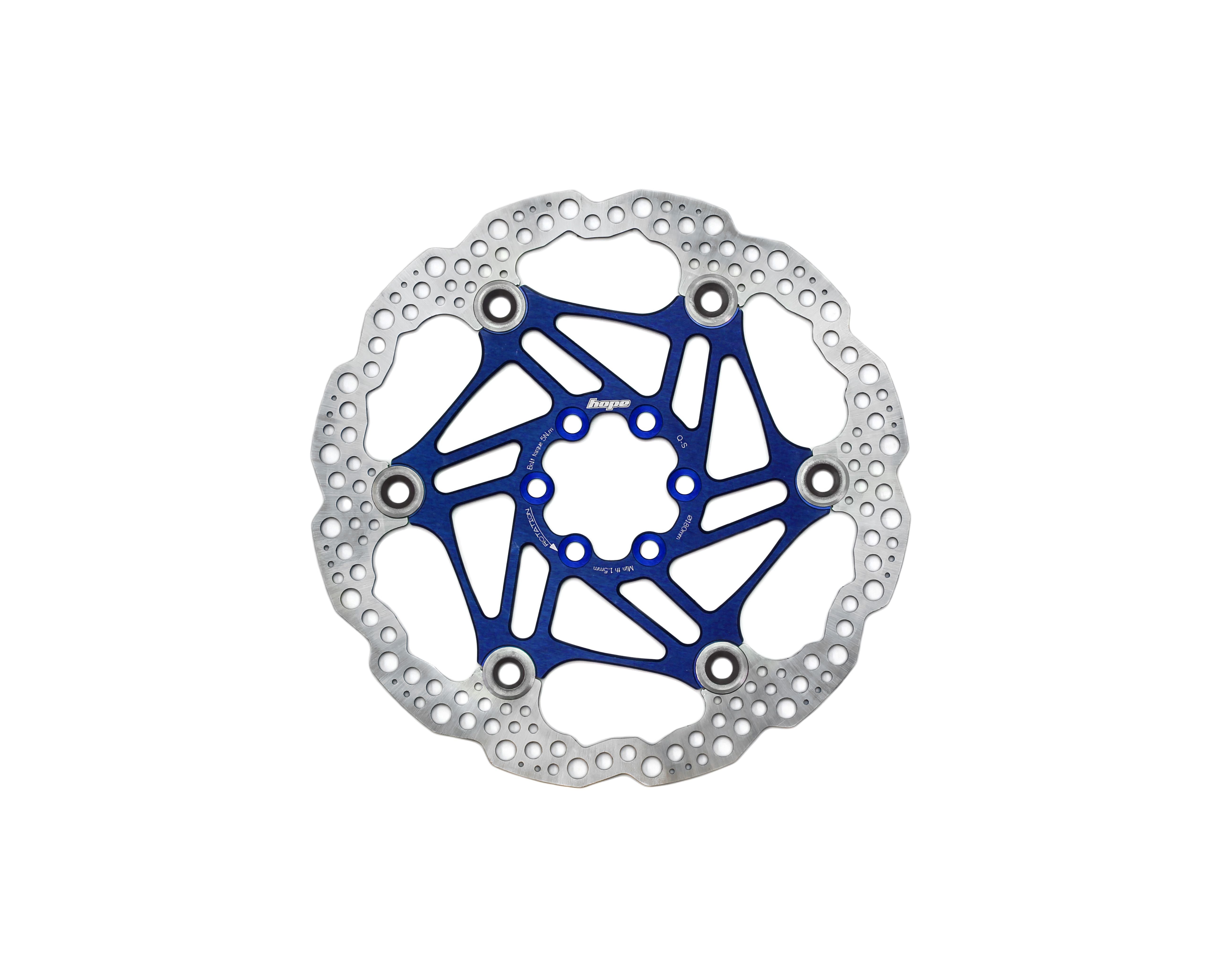 Hope Hope Floating Disc - 180Mm 6 Bolt - Blue
