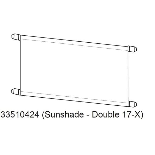 Thule Cross 2 stroller sun shade providing UV protection and easy installation for durable stroller accessory.